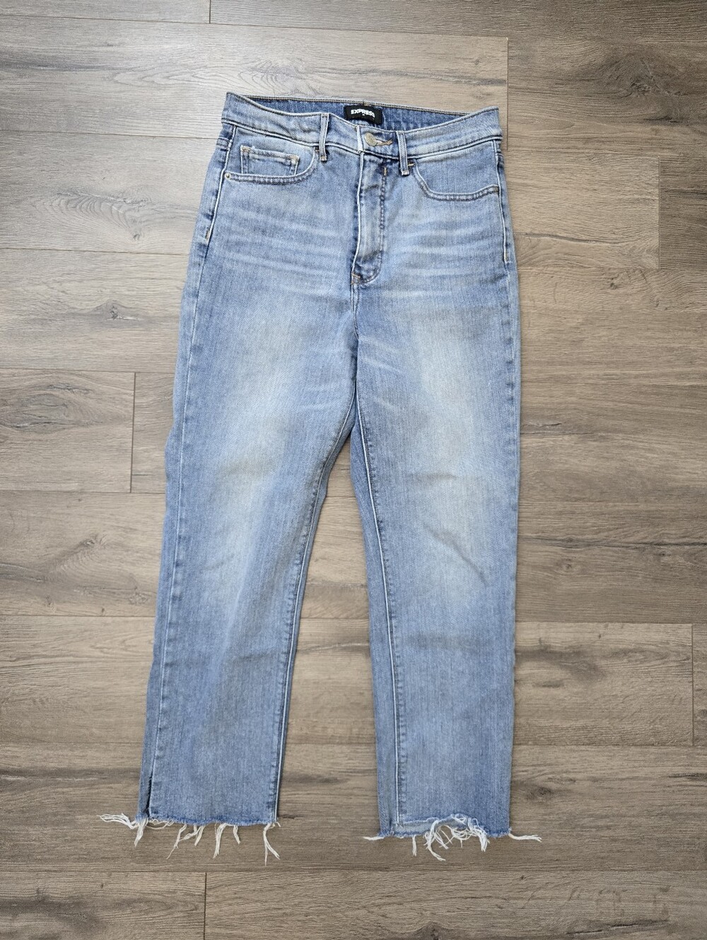 Express Mom Jean Supee High Rise Straight Leg Size 6R